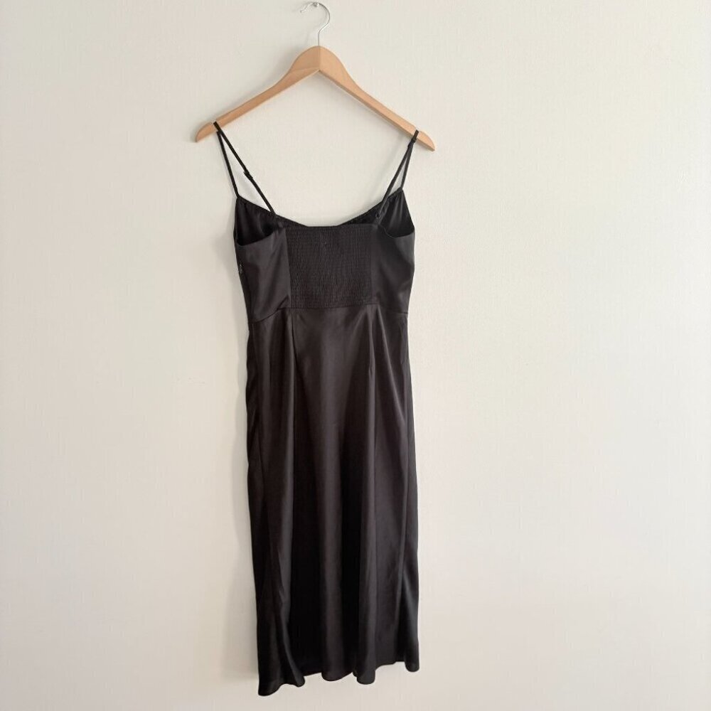 Aritzia Wilfred Satin Bellow Midi Dress Black Size 4 - Picture 6 of 8